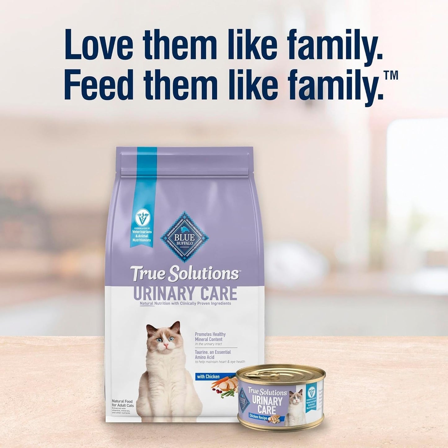 Blue Buffalo True Solutions Urinary Care Wet Cat Food for Adult Cats, Made with Natural Ingredients, Chicken, 3.0-oz. Cans (24 Count)