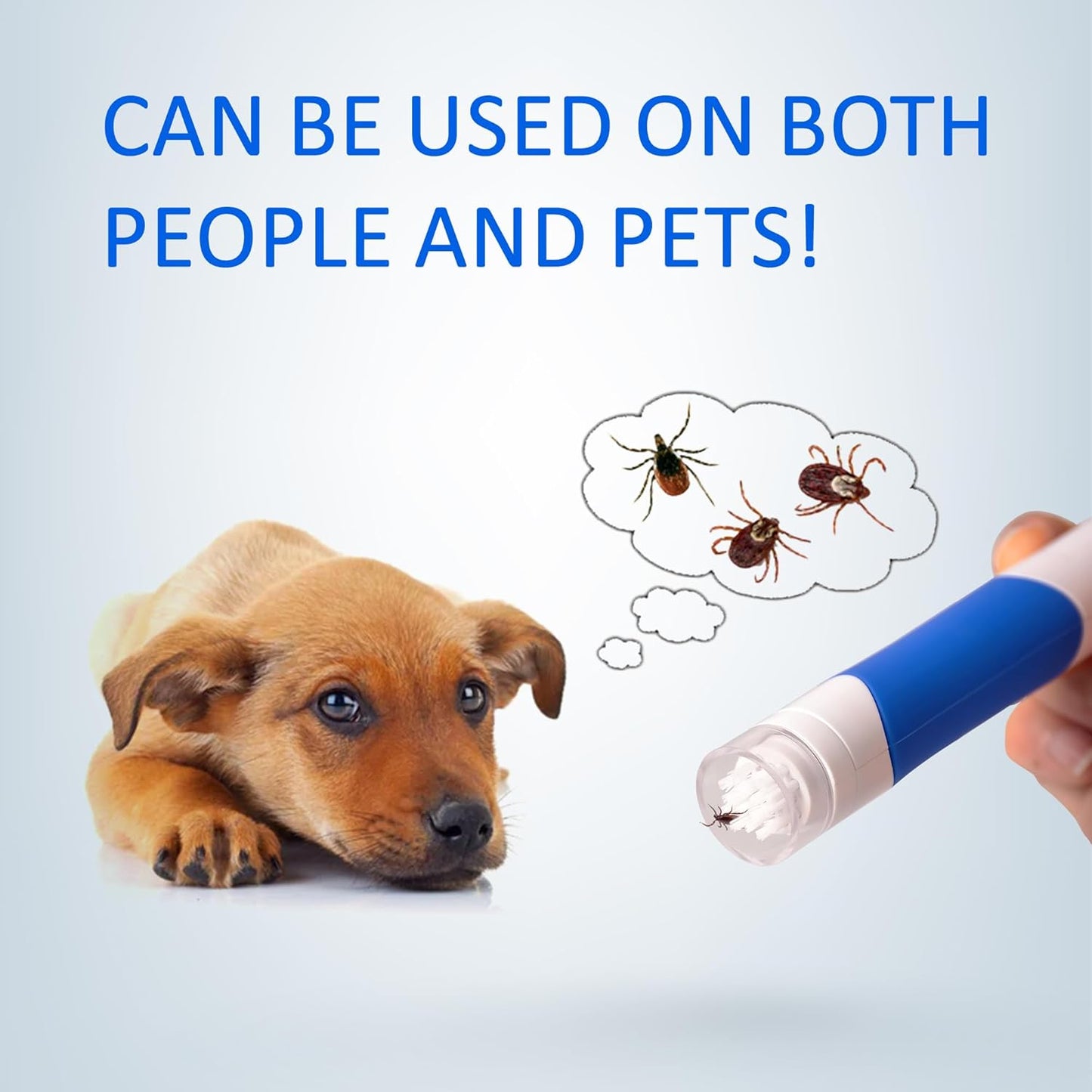 Tick Removal Tool Pen Premium Auto Tick Remover Tool for Dogs Real Pain Free Tick Removal Tool for Humans One Click to Remove Tick Intact Brush Let It Come Out on Its Own