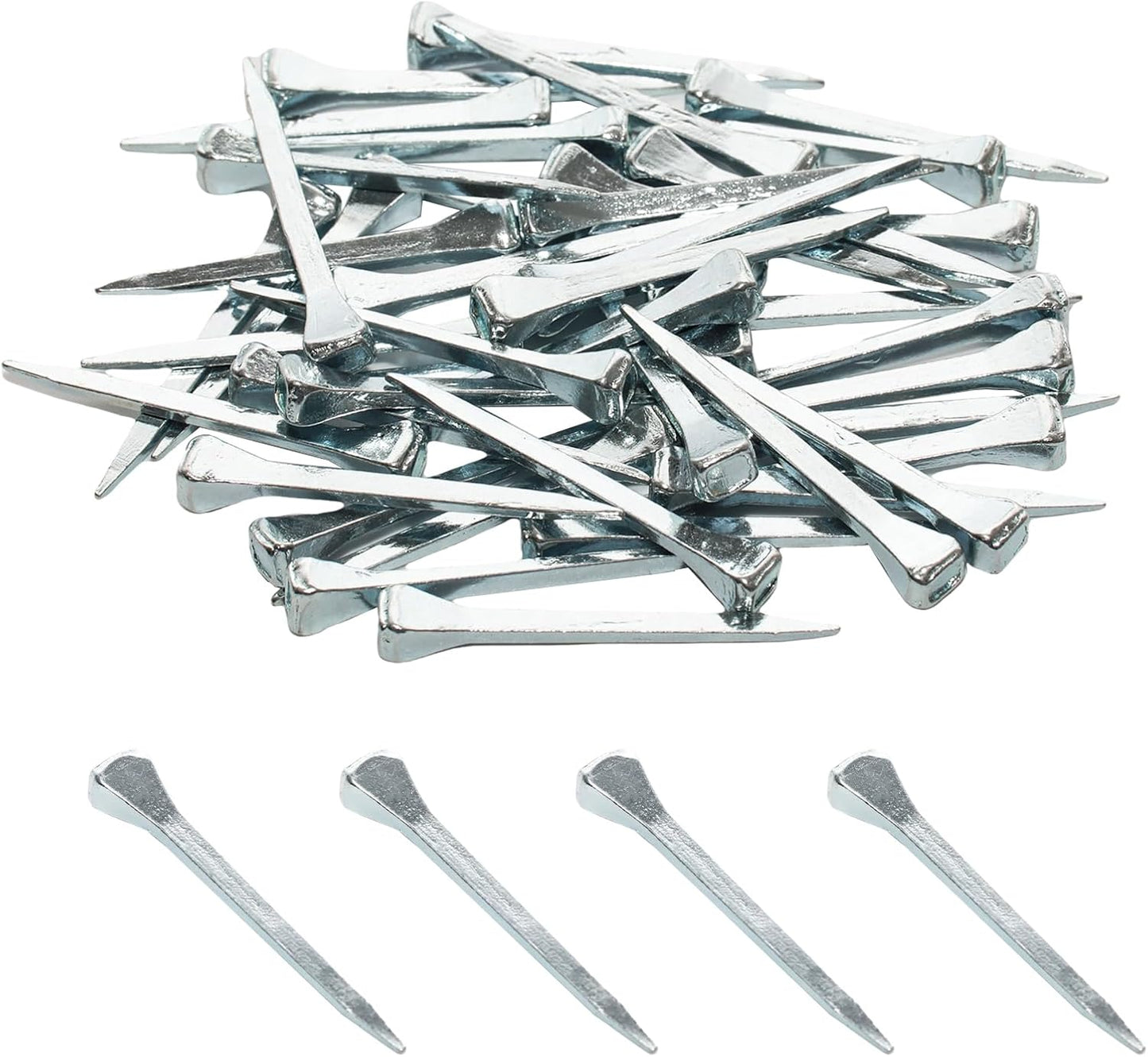 50 Pcs E3 Horseshoe Nails, Low-Carbon Steel Horseshoe Nails for Horse Training Equestrian Sports（45mm）