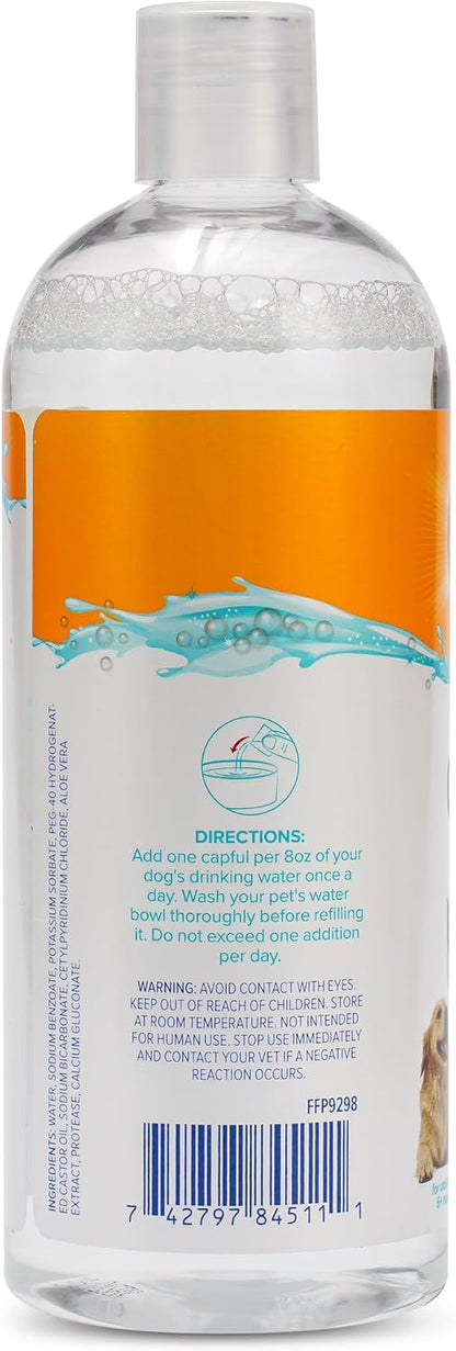 Arm & Hammer Complete Care Dental Water Additive for Dogs, Dog Breath Freshener, Dog Mouth Wash or Dental Rinse, Simply Add to Pet Drinking Water for Fresher Breath, 16 FL OZ