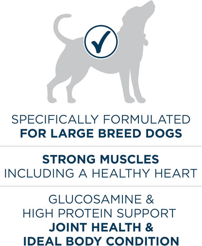 Purina One +Plus Dry Dog Food for Large Adult Dogs High Protein, Real Chicken - 31.1 lb Bag