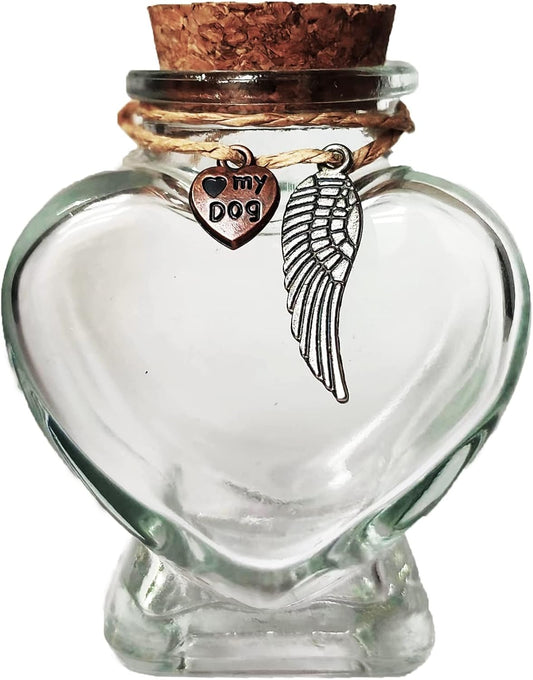 Fight Club Memorial Bottle for pet Hair，Pet Fur Memorial Fur Keepsake，Dog cat Keepsake Fur, pet Memorial urn (Dog)