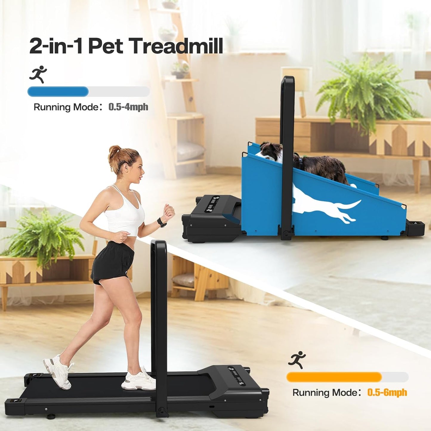 Dog Treadmill for Small Dogs,1.5HP Folding Dog Running Machine,Small Dog Treadmill, Dog Pacer Training Pad,220lbs