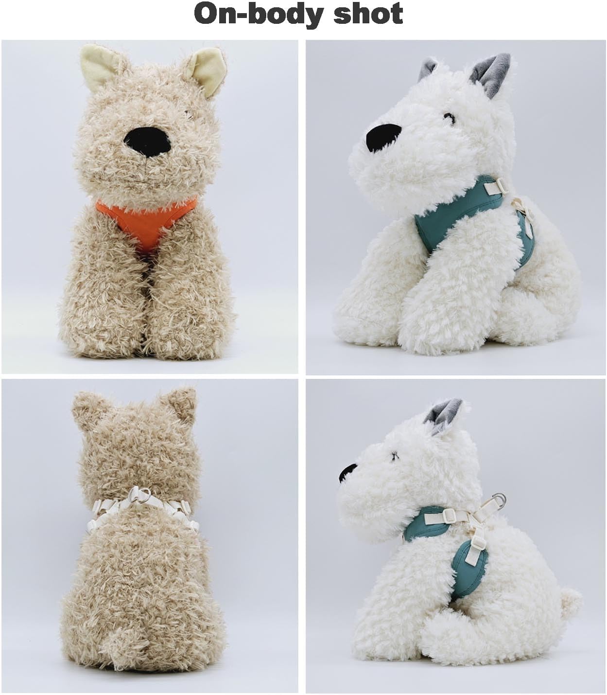 Small Dog Harness – Adjustable Soft Cotton & Breathable Mesh Pet Vest, Comfortable No-Pull Design with Stainless Steel D-Ring for Walking and Training (Beige, Small)