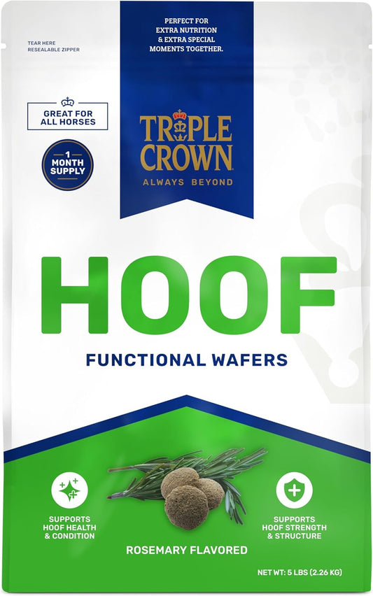 Triple Crown Hoof Wafer, Functional Horse Wafers, Hoof Supplement, Biotin for Horses, Horse Hoof Wafer, 5 lbs