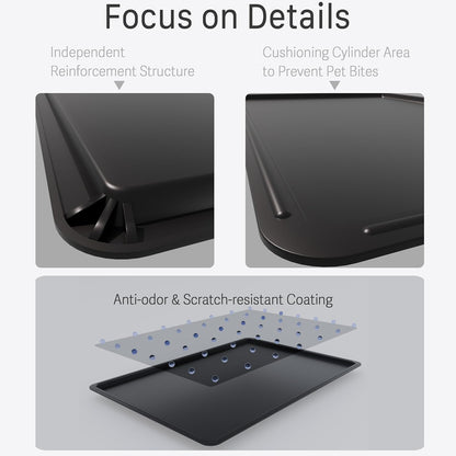Durable Dog Kennel Tray ChewProof Replacement 41" - Easy Clean Super Composite Pan for Metal Cage - Tough Floor Liner for Pet Kennel Crates