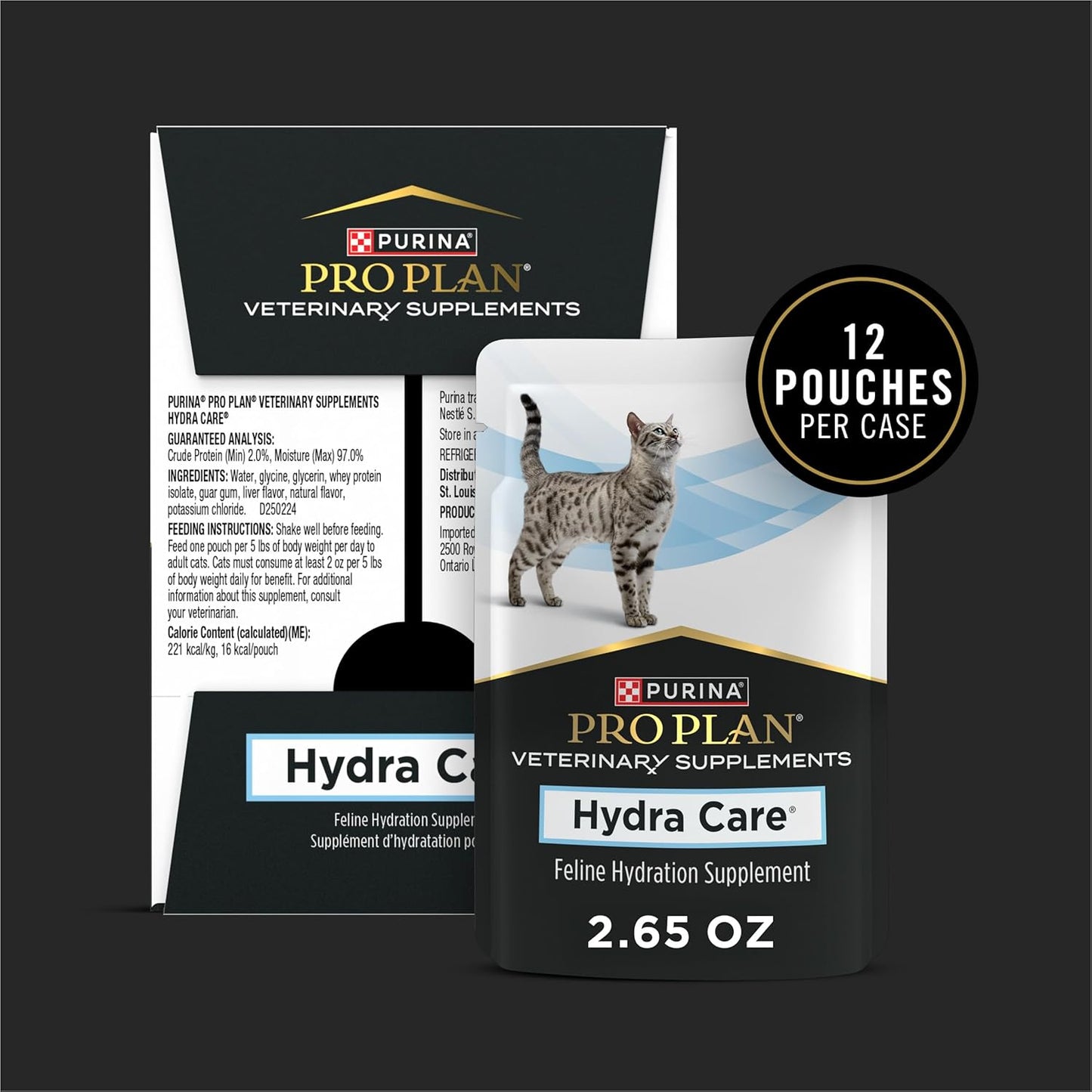 Purina Pro Plan Veterinary Supplements Hydra Care Cat Supplements - (Pack of 24) 2.65 oz. Pouches