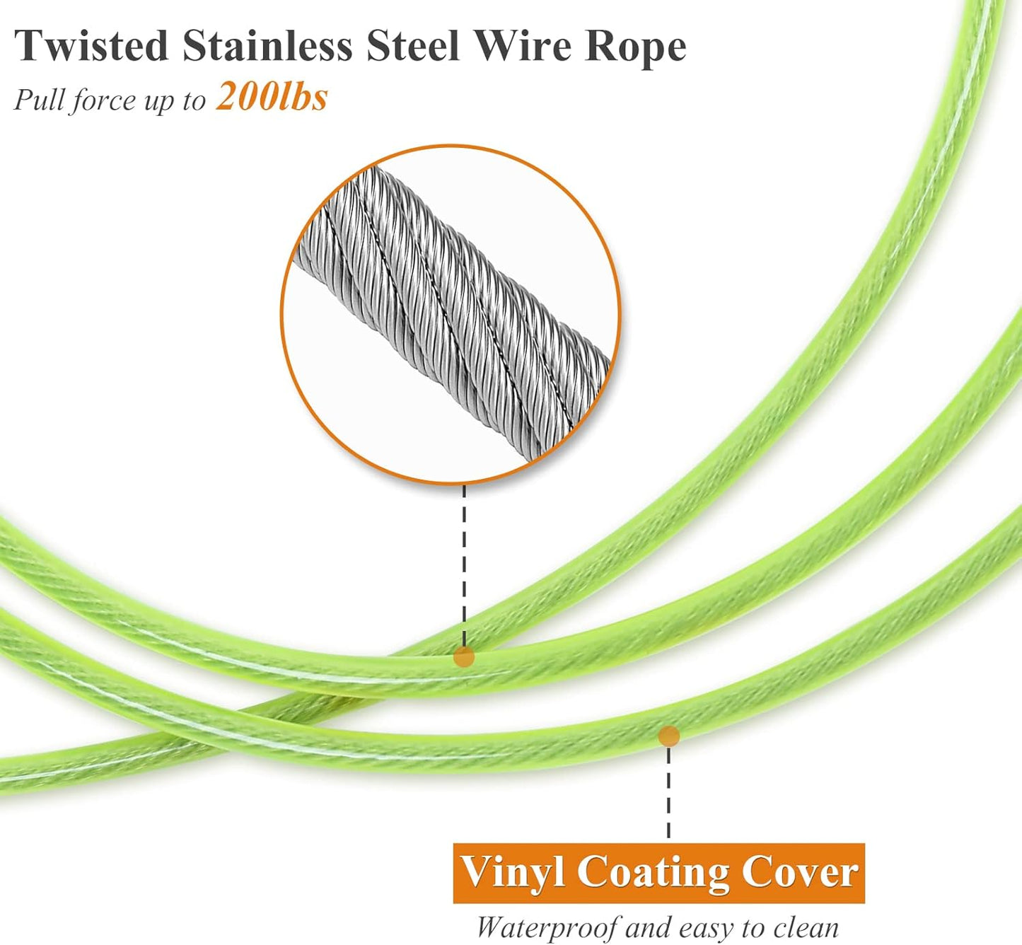 VIVAGLORY Chew Proof Dog Leash + Dog Raincoat, Rain Jacket with Harness Hole & Hood, Leash with Soft Padded Handle for Training