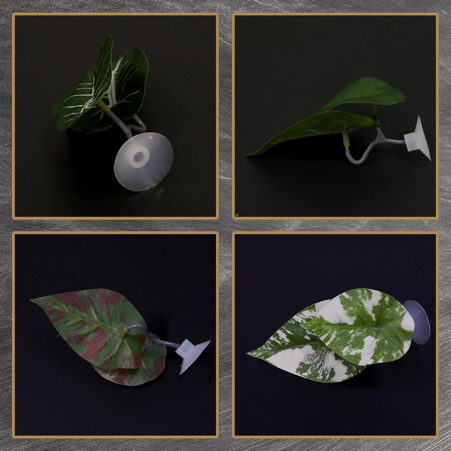 4 Pcs Betta Fish Leaf Pad, Spawning Grounds Breeding Resting Bed, Natural Habitat Pad for Beta Resting/Spawning Grounds/Aquarium Decor