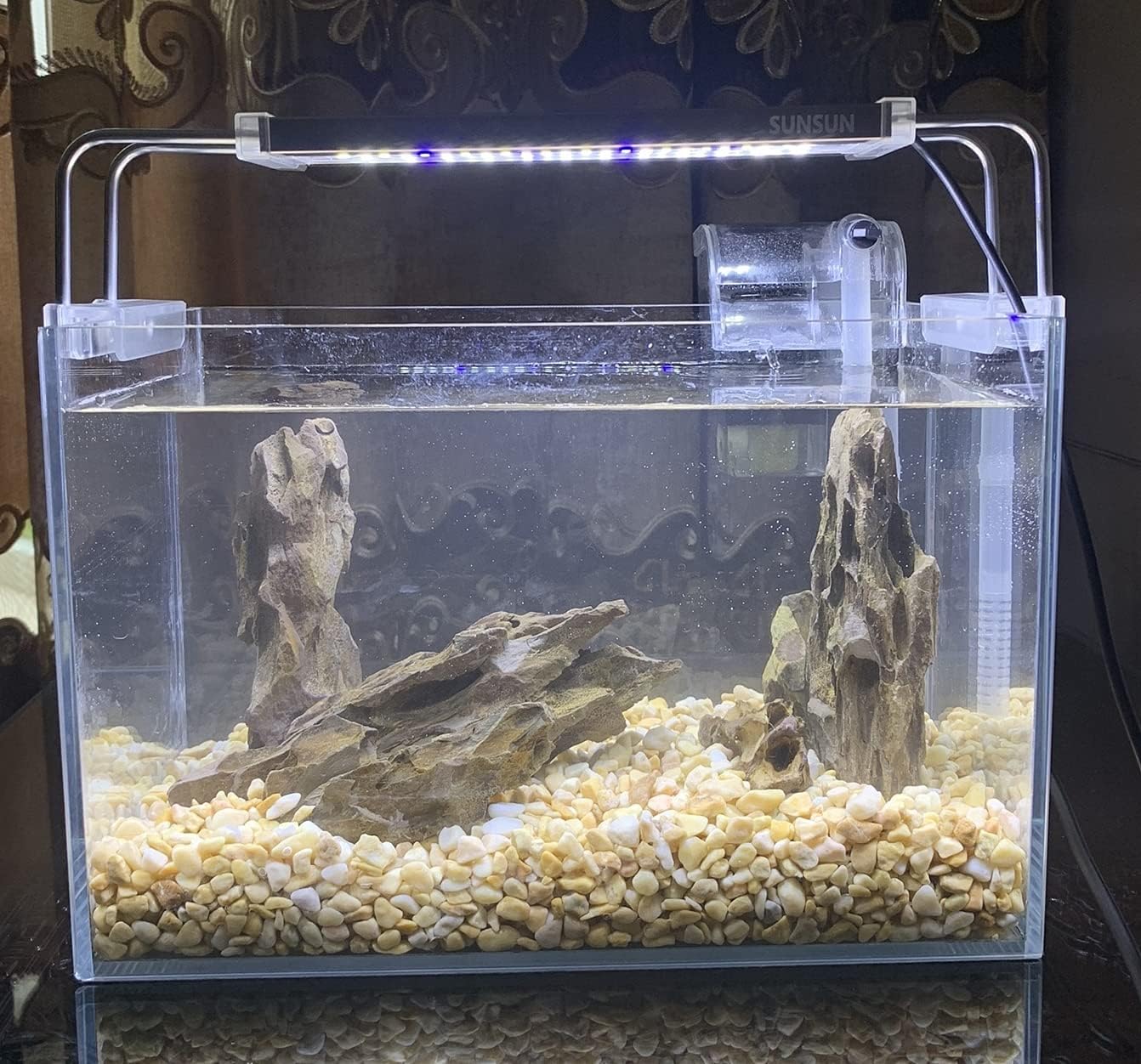 Natural Dragon Rock Carefully Selected Mixed Sizes, Decorative Aquarium Rocks, Aquarium Stones for Fish Tank (4.4lb)