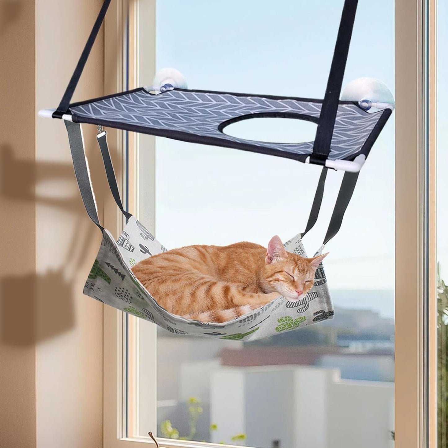 Cat Hammock for Cage | Soft Warm Fleece-Lined Comfortable - Winter Indoor Cat Swing Hammock | for Kitten Ferret Bunny Hamster Mice Home Outdoor Window Bedside