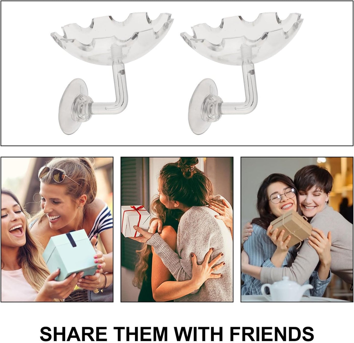 Luxshiny 2Pcs Shrimp Feeding Dish Fish Tank Feeder Bowl with Suction Cup Acrylic Aquarium Supplies for Reptiles and Aquatic Pets