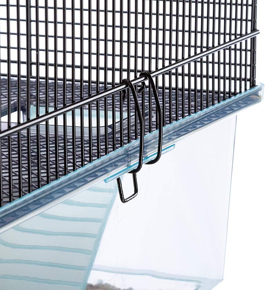 Ferplast Favola Hamster Cage Includes Free Water Bottle, Exercise Wheel, Food Dish & Hamster Hide-Out Large Hamster Cage Measures 23.6L x 14.4W x 11.8H-Inches