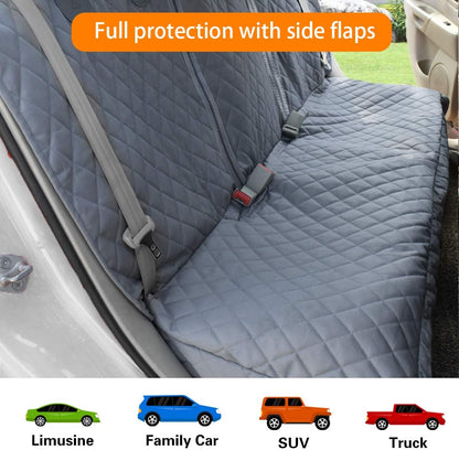 Honest Dog Car Seat Covers, Dog seat Cover with Side Flap for Cars, Trucks, and Suv's - Waterproof & Nonslip Pet Seat Cover for Backseat