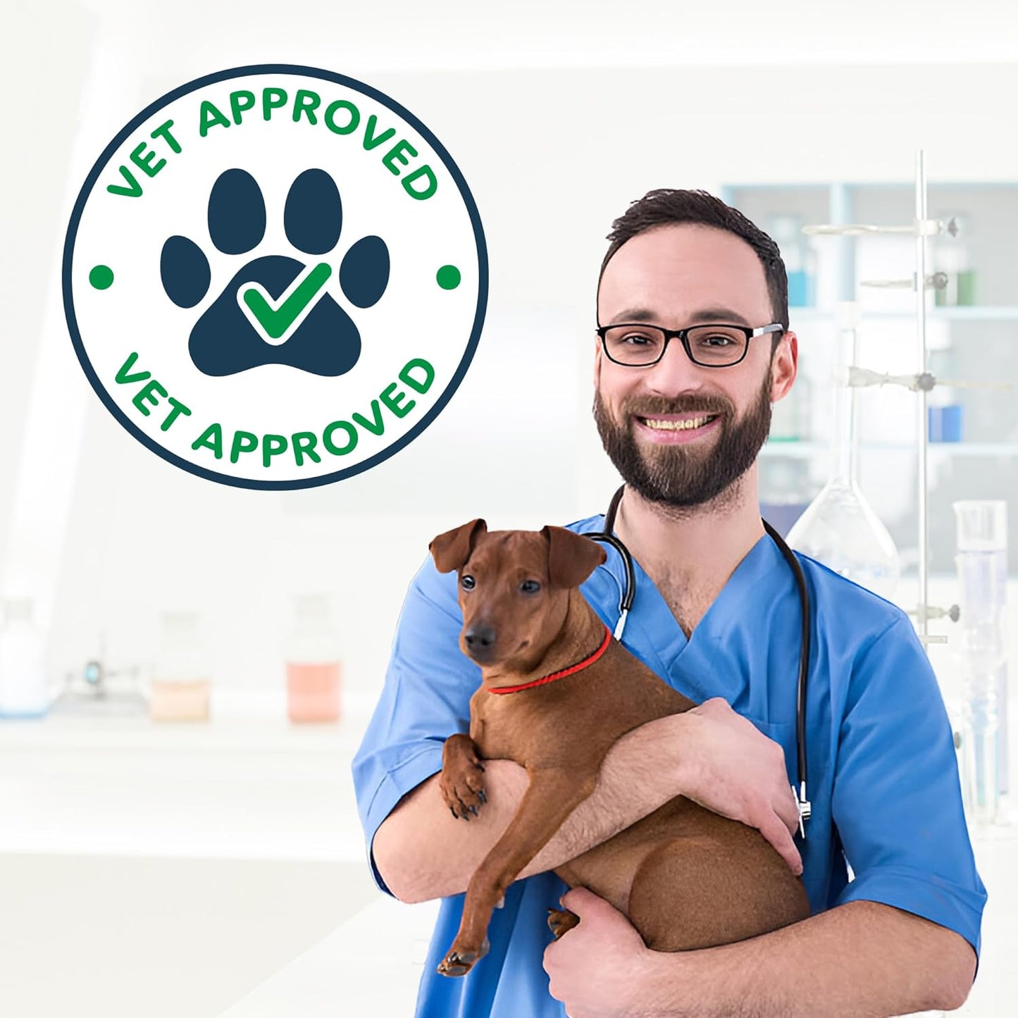 NOVEHA Pet Dental Powder | Vet-Approved Oral Care for Dogs & Cats | Natural Tartar Remover for Dogs Fresh Breath Formula | Easy Teeth Cleaning for Daily Use (1 - Pack)