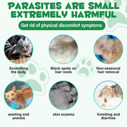 Specifically Formulated for Cats,Naturally Sourced Ingredients,Cats Natural Broad Spectrum Treatment with Probiotics,Gut Health,Digestive Support for All Cat All Ages and Breeds