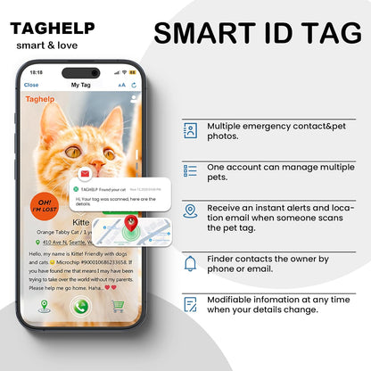 2PCS Breakaway Cat Collars with Bell Cute Star &Moon Safe Kitten Collars with Pendant Glow in The Dark,Airtag Holder Cat Collar with Smart ID tag & QR Code Reflective for GPS Boy Girl Cats (Purple)