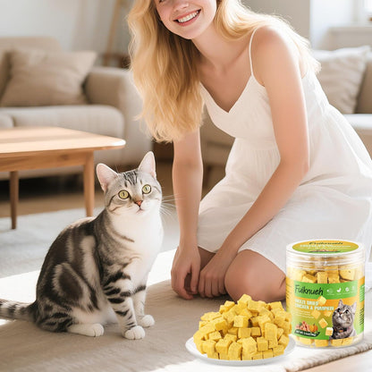 Freeze Dried Pumpkin and Chicken for Dogs and Cats, 100% Pumpkin and Chicken, Natural Treats for Digestion Health, Healthy Food Topper 3.5 oz