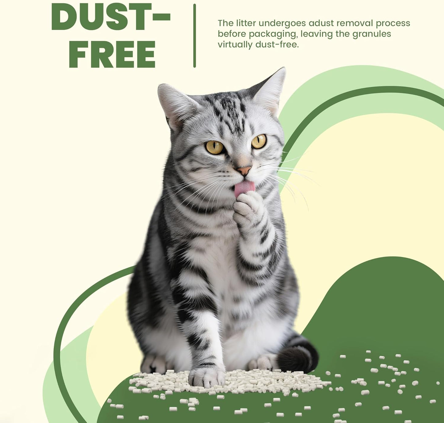 Enhanced Cat Litter Pellets 7 lbs, Generic Litter Refills Exclusively for Shifting Litter Box Systems, Dehydrating Pellets, Zeolite, Long-Lasting Odor Control Non-climping