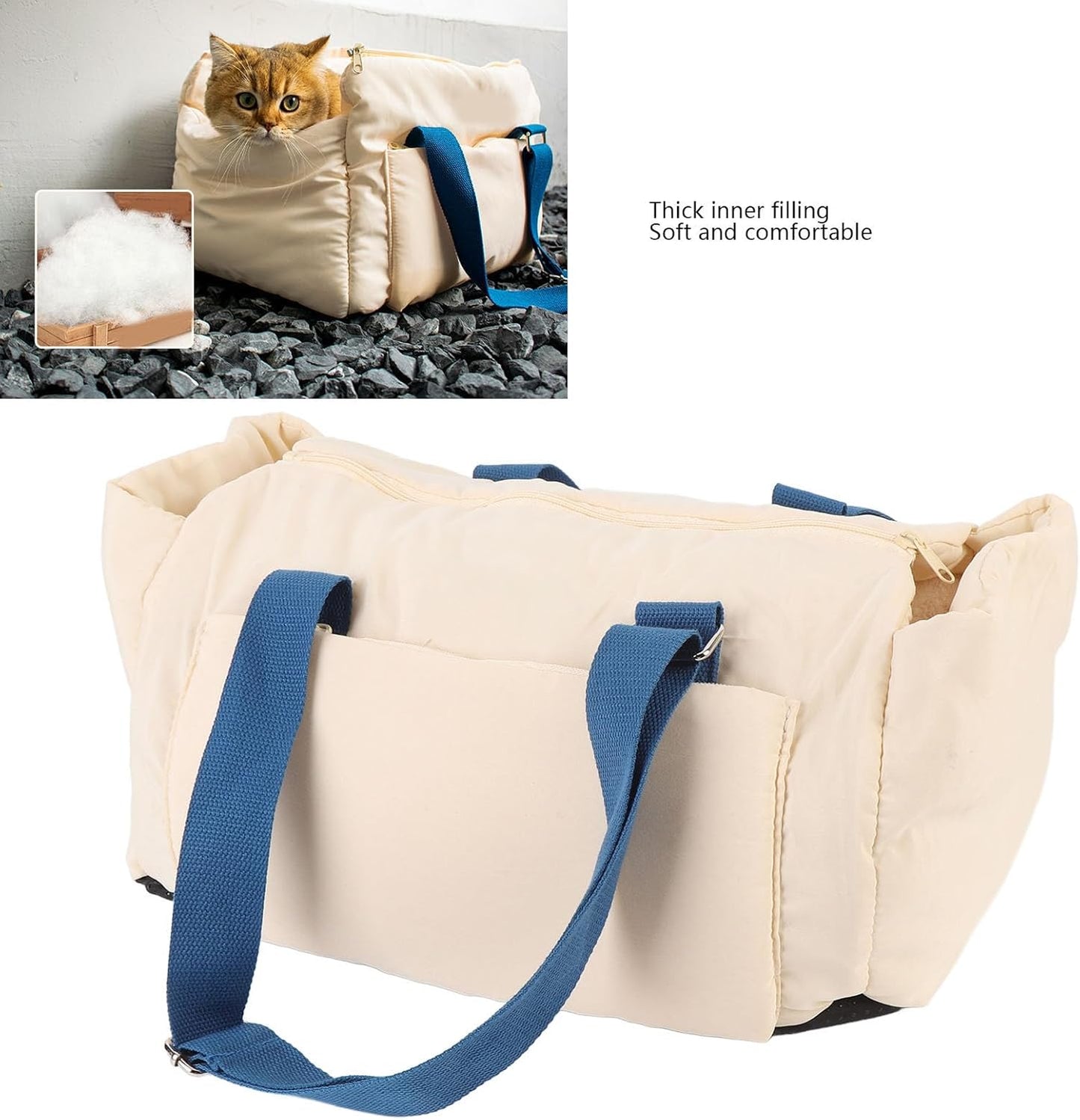 Pet Car Seat, Safety Seat Center Console Pet Car Seat, Center Console Pet Car Seat Portable Puppy Kitten Car Seat Travel Carrier Car Bed for Cats Dogs Puppy Kitten