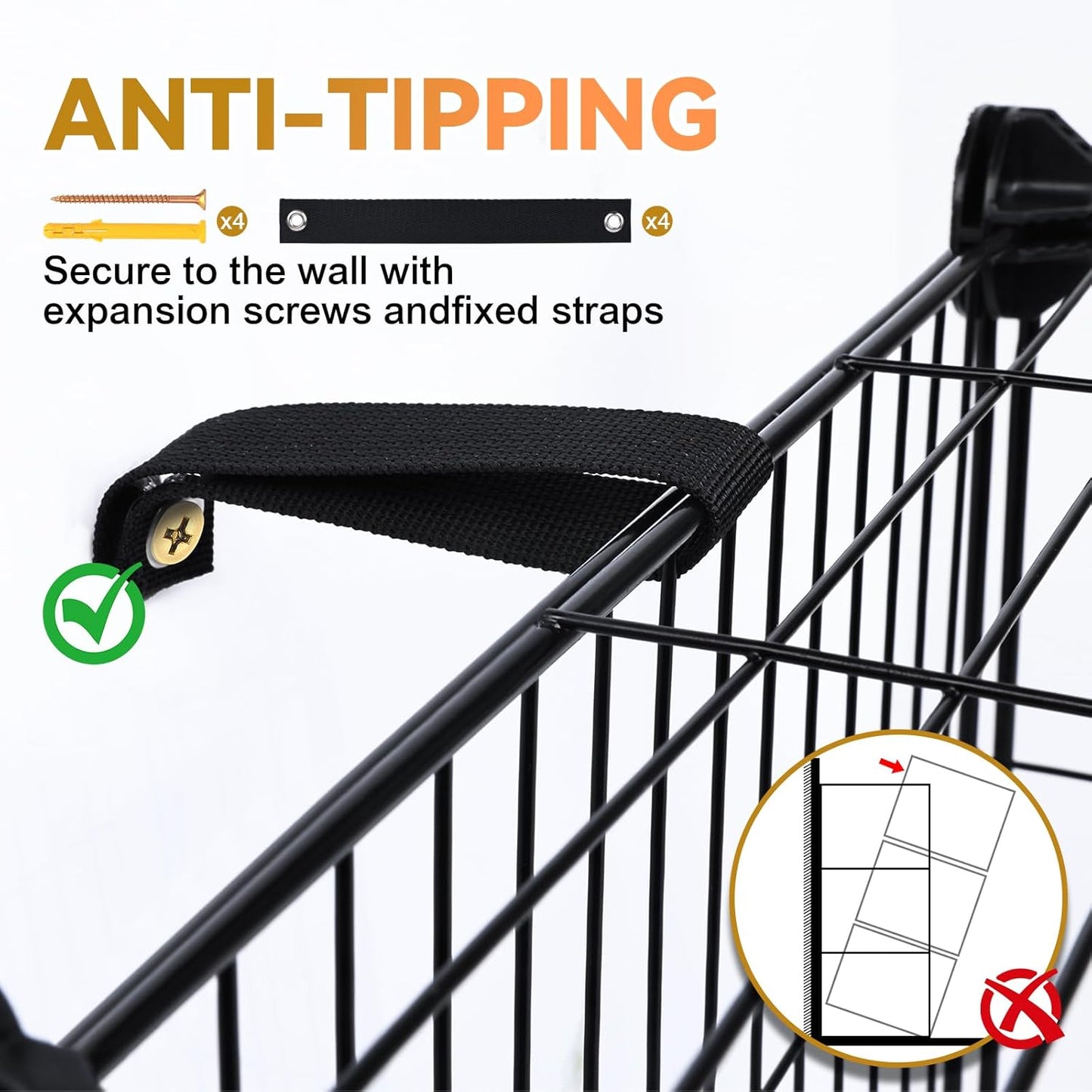 Cat Cage, 3-Tier DIY Cat Enclosures Catio, Cat Playpen Indoor & Outdoor with Hammock, Detachable Metal Wire Kennel Cats Crate, 2x3x3 Exercise Place for 1-3 Cats/Kitten