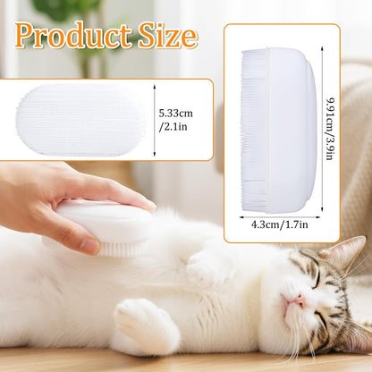 Gentle Cat Tongue Brushes Soft Cat Brush Comfortable Serrations Brushes Scratch-Free Removes Hair Mat Loose Fur Mimicking Maternal Lick Soothing Massage for Cats Enhancing Intimacy