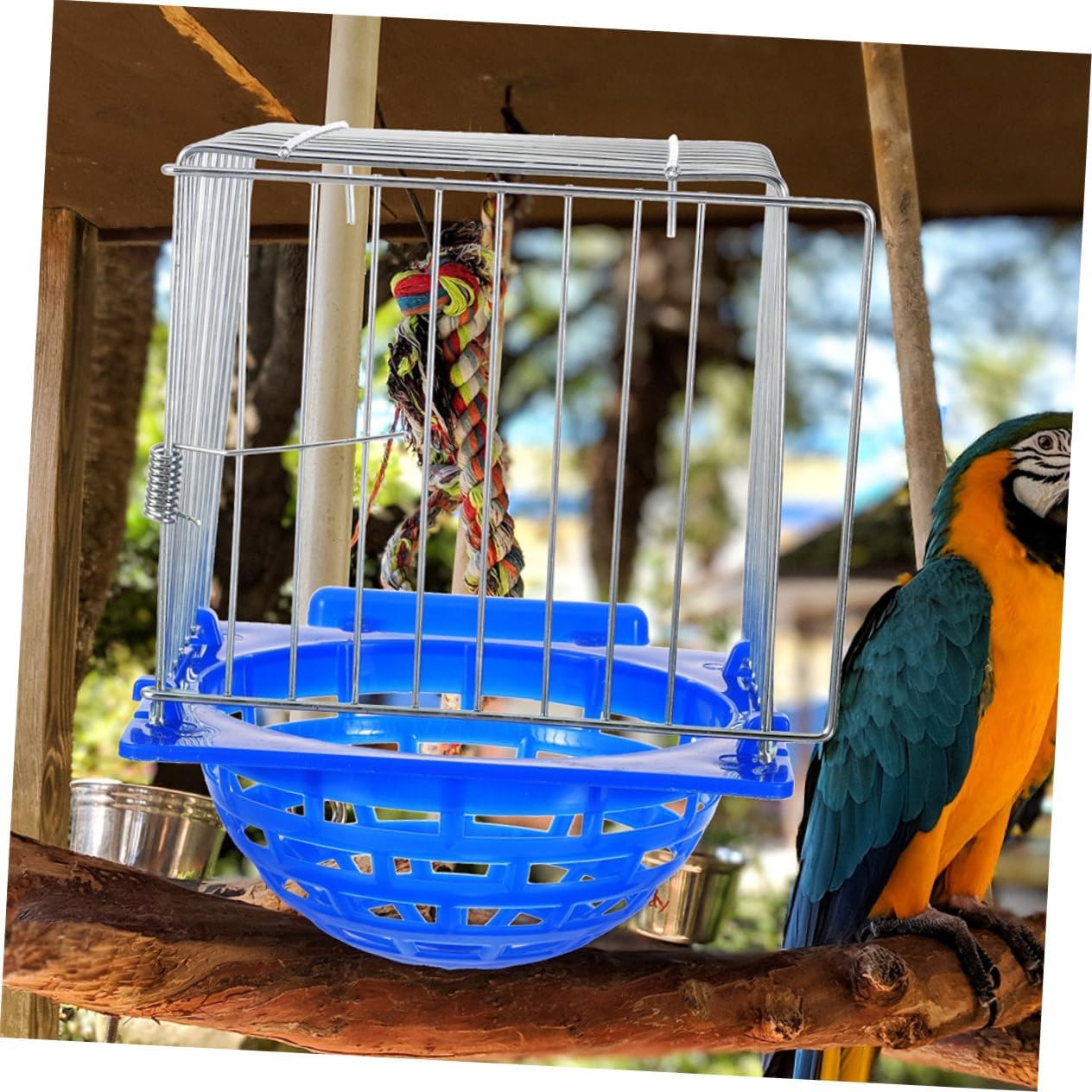 VICASKY 2pcs Lightweight Bird Hatching Nest Box for Cages Safe Parrot Breeding Container Convenient Nesting for Pigeons Canaries and Small Birds