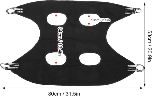 Pssopp Cat Nail Clipper Hammock, Breathable Grooming Pet Hammock for Cats Kittens Provides Secure Attachment (L)