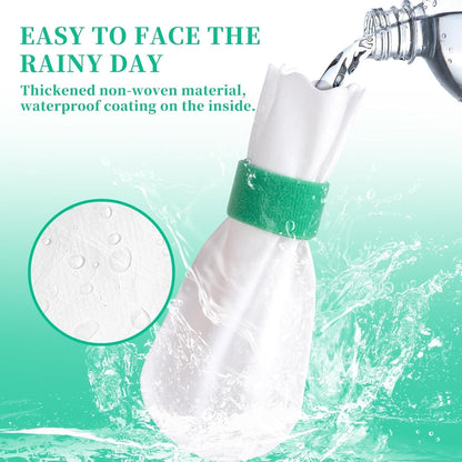 40 Disposable Dog Paw Protectors Adjustable Velcro Socks for Small Medium Large Dogs Indoor Outdoor Walking Footmuffs (S (5-16 lb) 40)