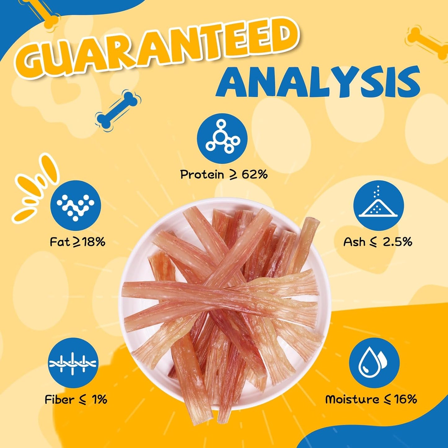 gazeupon Dog Treats,Deer's Hoof Tendon, Dog Chews Long Lasting, Natural Training Rewards