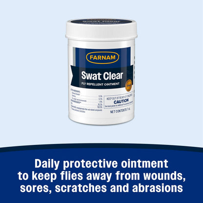 Farnam Swat Fly Repellent Ointment for Wounds, Sores, Scratches and Abrasions, 7 oz
