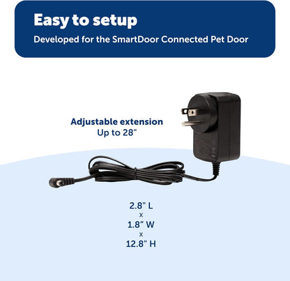 PetSafe SmartDoor Connected Pet Power Adaptor - Reliable Direct Power for Increased Safety & Continuous Functionality - Lightweight & Durable Battery Alternative for Multi-Pet Households