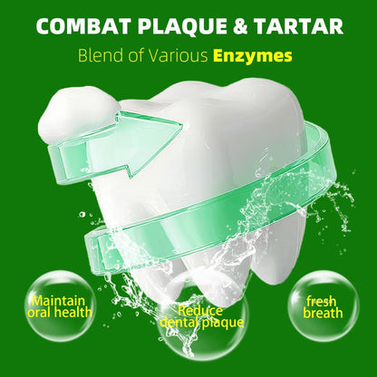 J-PRQ Dog Teeth Cleaning Powder - Dog Dental Powder with Enzymes & Probiotics | Plaque & Tartar Remover | Fresh Breath Treatment for Dogs | Mint Flavor - 60-Day Supply