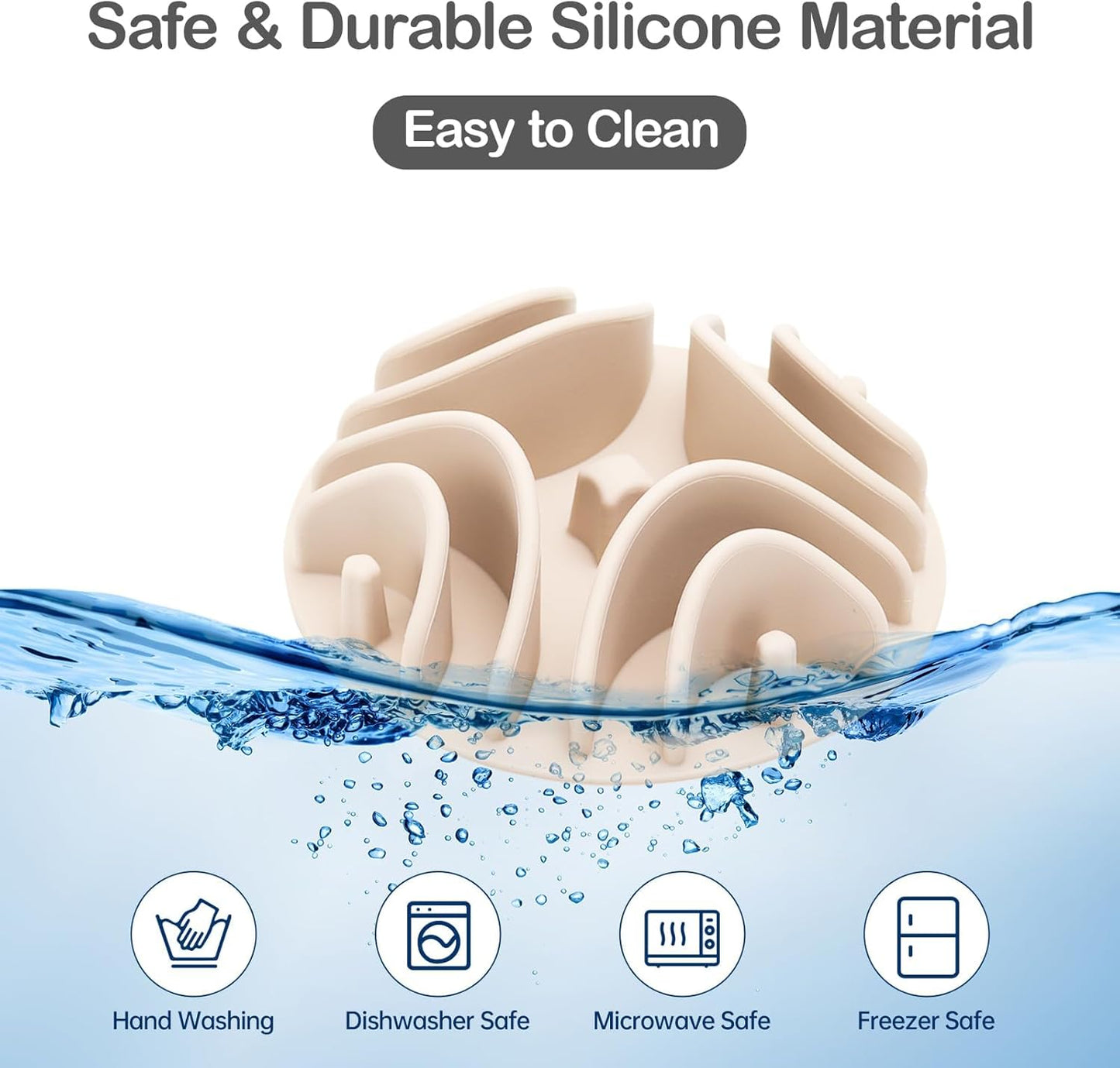 2 Pcs Slow Feeder Insert for Dog Bowl, Anti-Choking Silicone with Strong Suction Cups, Fits Most Dog Bowls, Ideal for Medium, Large Breeds (Green+Pink)