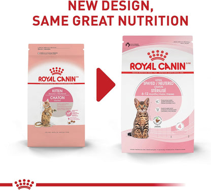 Royal Canin Feline Health Nutrition Spayed/Neutered Kitten Dry Cat Food, 2.5 lb Bag