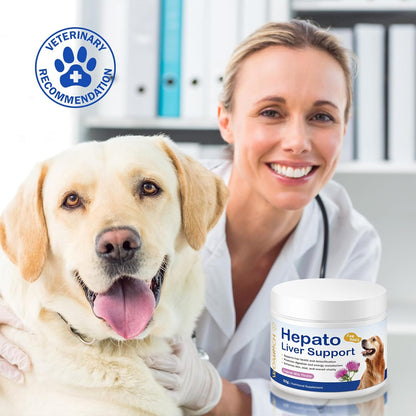 Hepato Liver Support for Dogs | Milk Thistle for Dogs with Vitamin B Complex, Supports Liver Health & Detox, Promotes Digestion and Energy Metabolism, Enhances Skin, Coat, Overall Vitality