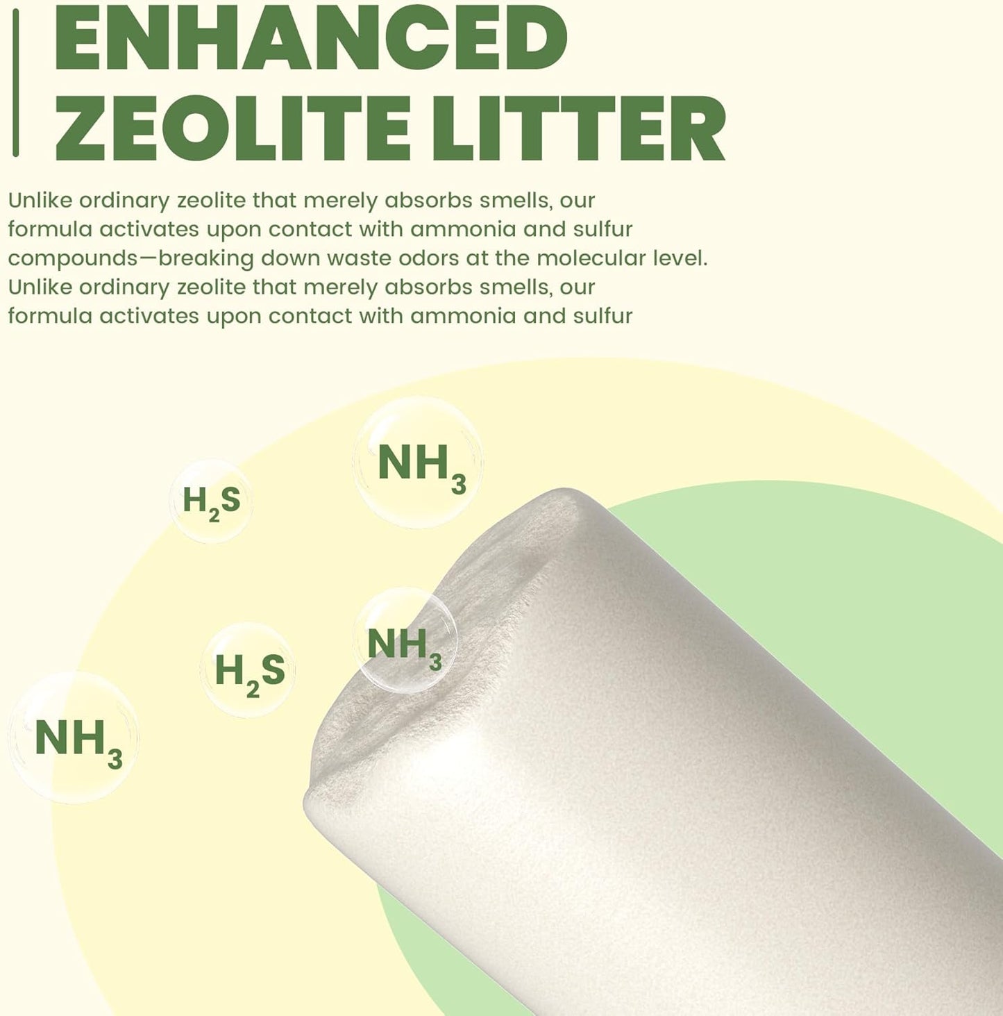 Enhanced Cat Litter Pellets 7 lbs, Generic Litter Refills Exclusively for Shifting Litter Box Systems, Dehydrating Pellets, Zeolite, Long-Lasting Odor Control Non-climping