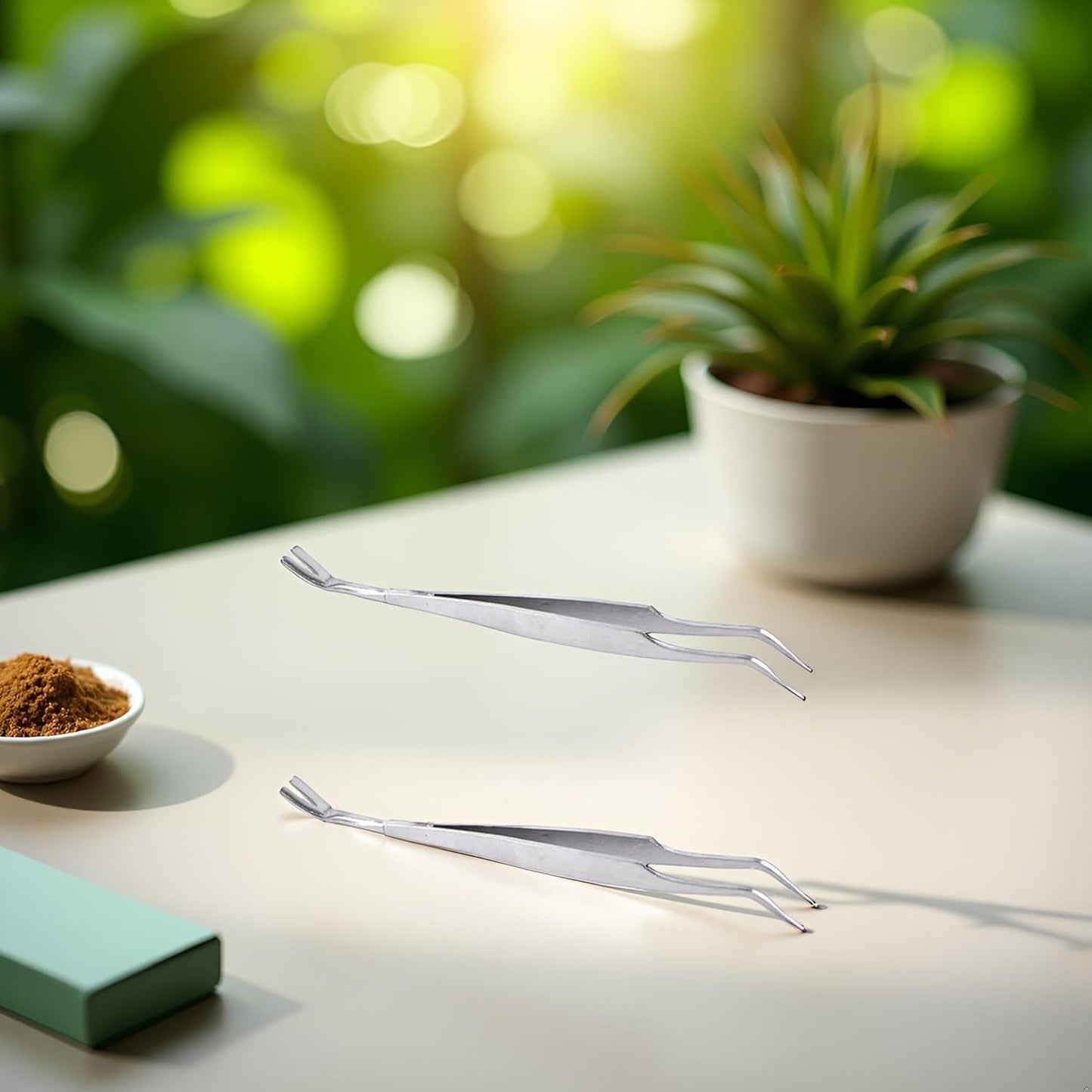 2 Pcs Stainless Steel Tick Tweezers Dual Tipped Tick Remover Tool First Aid Tweezers Tick Killer Tweezer for Human Dogs Cats Tick Remover Tools