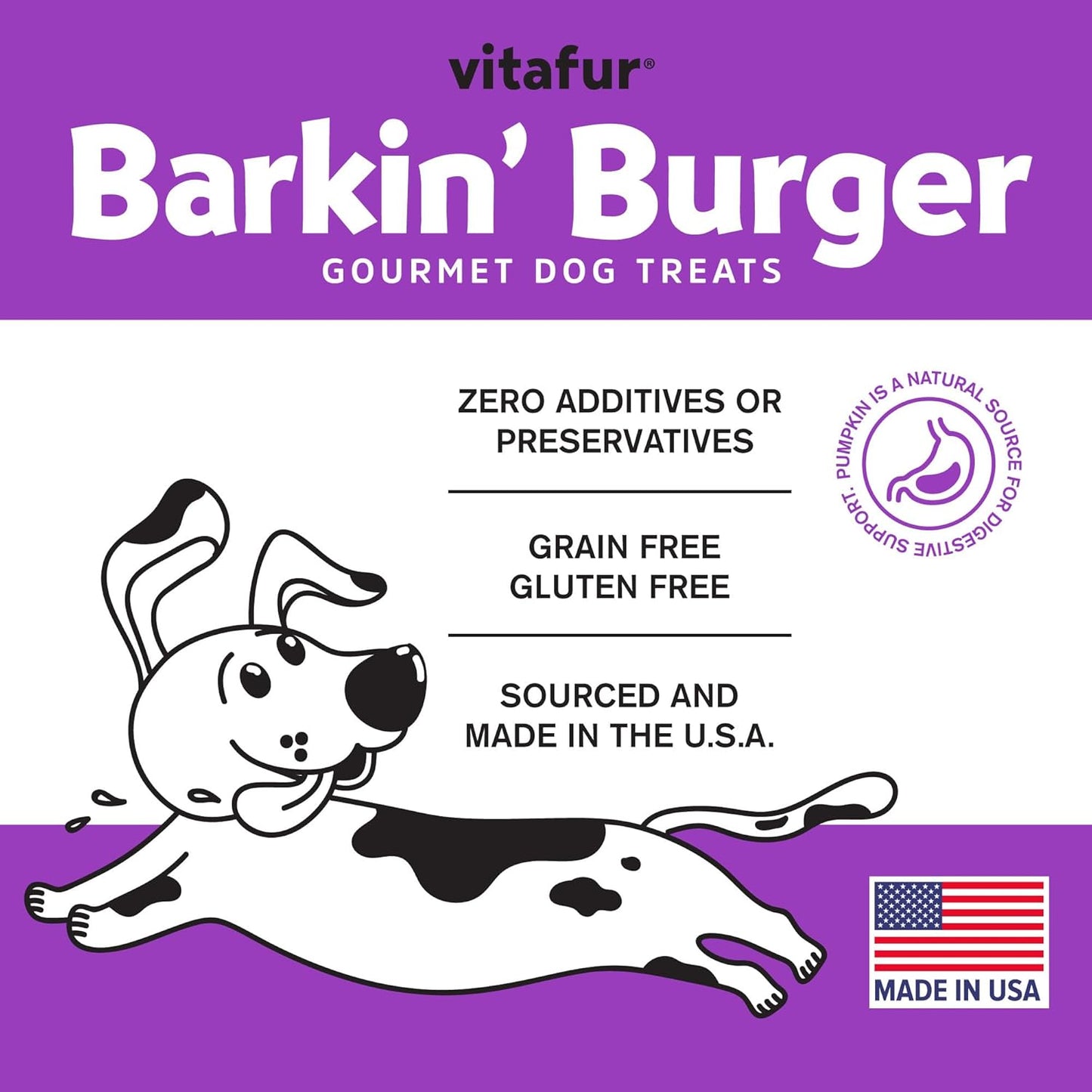 Barkin Burger - Only 2 Premium Ingredients. All Natural Chicken Chips Digestive Support Healthy Dog Treats - Grain Free, Zero Fillers or Preservatives - Perfect for Sensitive Stomachs, Made in USA