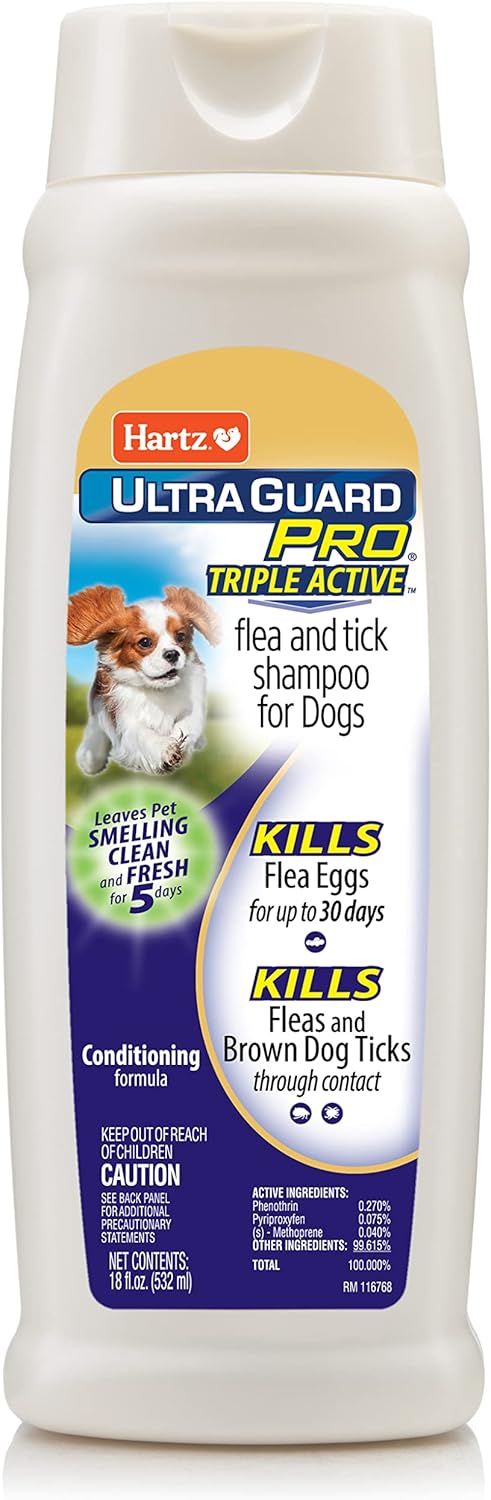 Hartz UltraGuard Pro Triple Active Flea & Tick Dog Shampoo