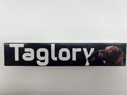 Taglory Reflective Dog Collar with Safety Locking Buckle, Adjustable Nylon Pet Collars for Large Dogs Female Male, Red, L