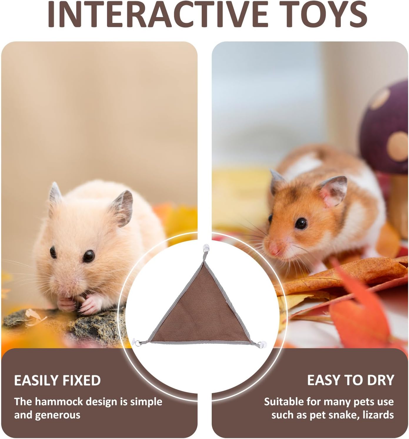 Lizard Hammock Mesh Pet Swing 33X33Cm Breathable Small Reptile Sleeping Bed Suitable for Lizards and Snakes