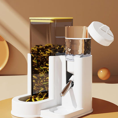 Transparency Automatic Hamster Feeder Water Dispenser Food and Water for Small Animal Easy Designs Hamster for Home Use