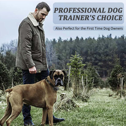 Dog Training Collar with Remote 2000ft, 100% Waterproof Shock Collar for Large Medium Dogs(8-150lbs) with Beep Vibration Shock, Rechargeable Electric Dog Collar with Intensity Dial Knob