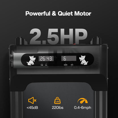 Dog Treadmill for Small Dogs,1.5HP Folding Dog Running Machine,Small Dog Treadmill, Dog Pacer Training Pad,220lbs