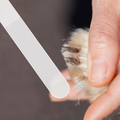 Gentle Painless Pet Nail File for Dogs and Cats with Non-Slip Handle Claw Care Tool for Large Medium Small Breeds Comfortable Ergonomic Grip Pet Claw Grooming Accessory