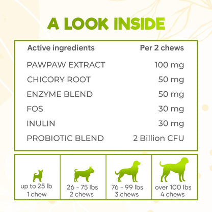 ZENO Probiotics for Dogs Chews - 150 pcs - Digestive & Gut Health Support - Probiotic Chews for Dogs with Enzymes & Natural Ingredients - Vet-Approved US Formula - Beef Flavored