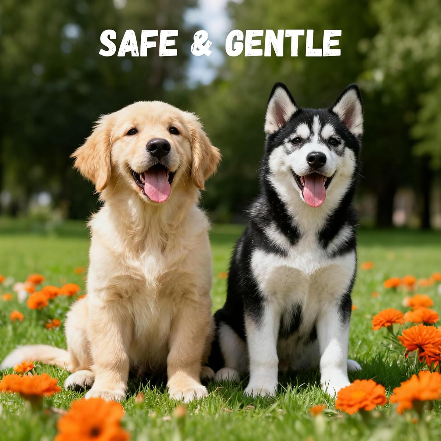 Gentle Tearless Dog Shampoo for Puppyies 8 Weeks Old: Slight Fragrance of Tea Tree and Rosemary Leaf Oil - Aloe Vera & Oats Can Alleviate Dry Skin - Soften Fur No Extra Conditioner Needed