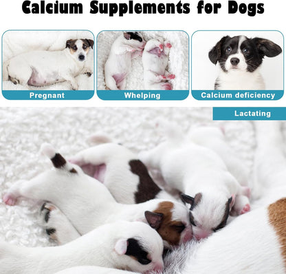 Oral Calcium for Dogs(30 ml Paste), Fast Absorbing Calcium Supplement for Dogs Nursing, Whelping, Calcium Deficiency, Supporting Efficient Labor