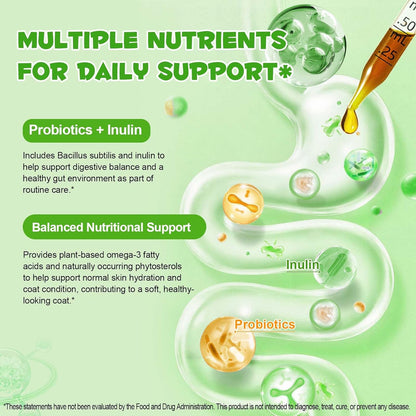 Cat Hairball Remedy Drops, Hairball Treatment for Cats, Supports Skin & Coat, Digestion, Cat Furball Treatment, Helps Eliminate and Prevent Hairballs for Indoor Cats and Kittens, 2 fl oz